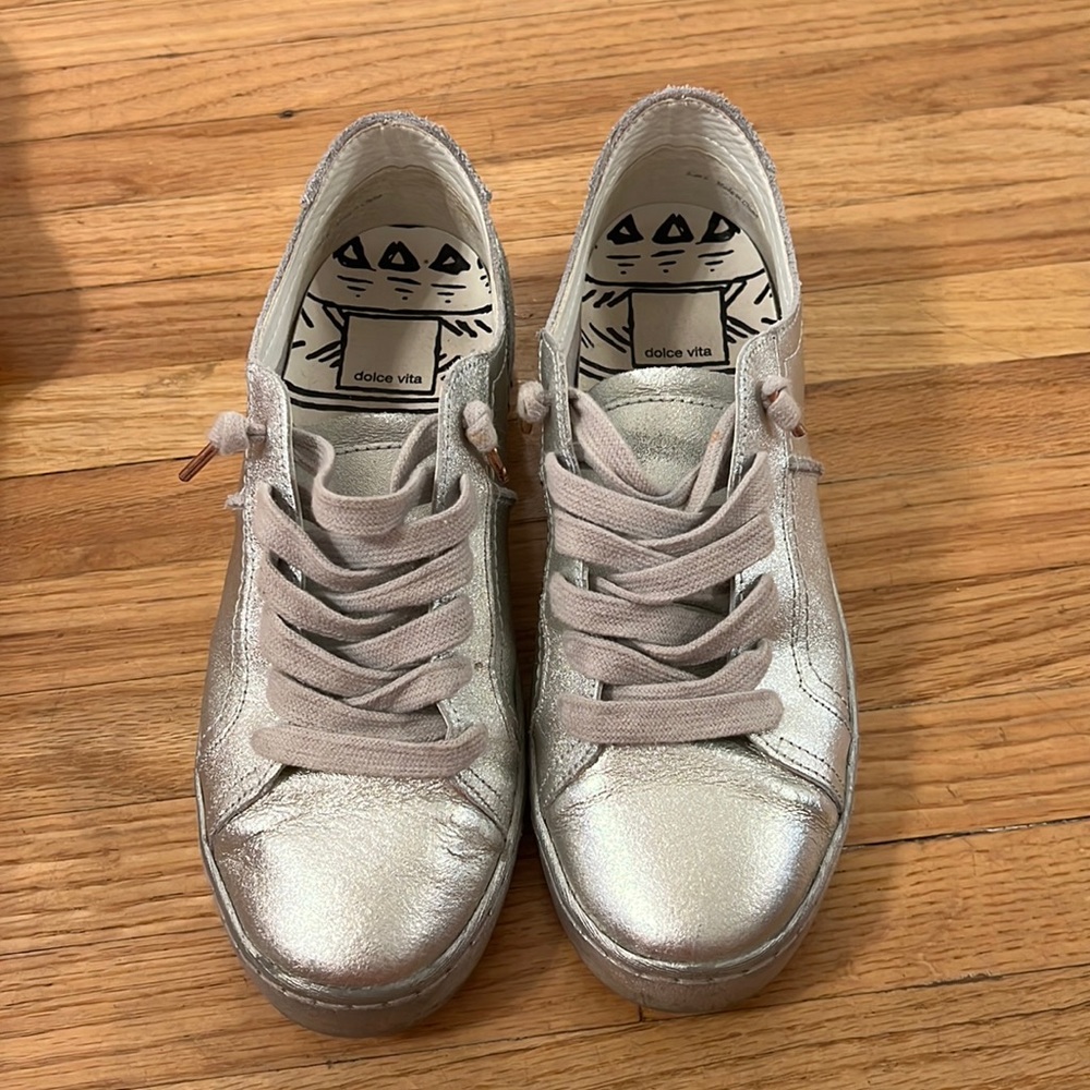 Dolce Vita Silver Sneakers